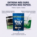 Kit Suplementación Pequeña: Whey Elite 2LB + Argi EliteMax + Creatina Micronizada ON