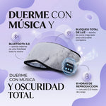Duerme con Música y Total Oscuridad - Antifaz Bluetooth para Dormir