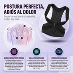 Corrige la Postura y Alivia el Dolor de Espalda - Corrector Ortopédico Ajustable