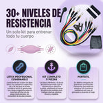 Tonifica el Cuerpo Completo en Casa - Kit Bandas de Resistencia x11