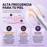 Trata el Acné, Rejuvenece la Piel y Evita La Caída del Cabello - Alta Frecuencia Facial 4 Electrodos