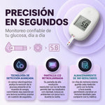 Monitorea tu Glucosa con Precisión en Segundos - Glucómetro Digital Portátil
