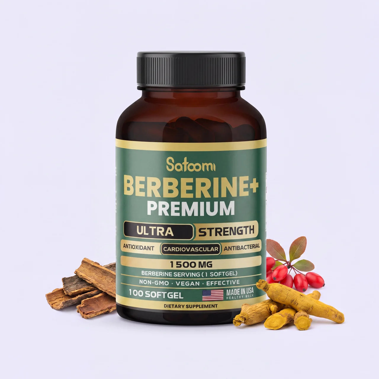 Te Controla el Azúcar y Acelera tu Metabolismo - Berberina Premium