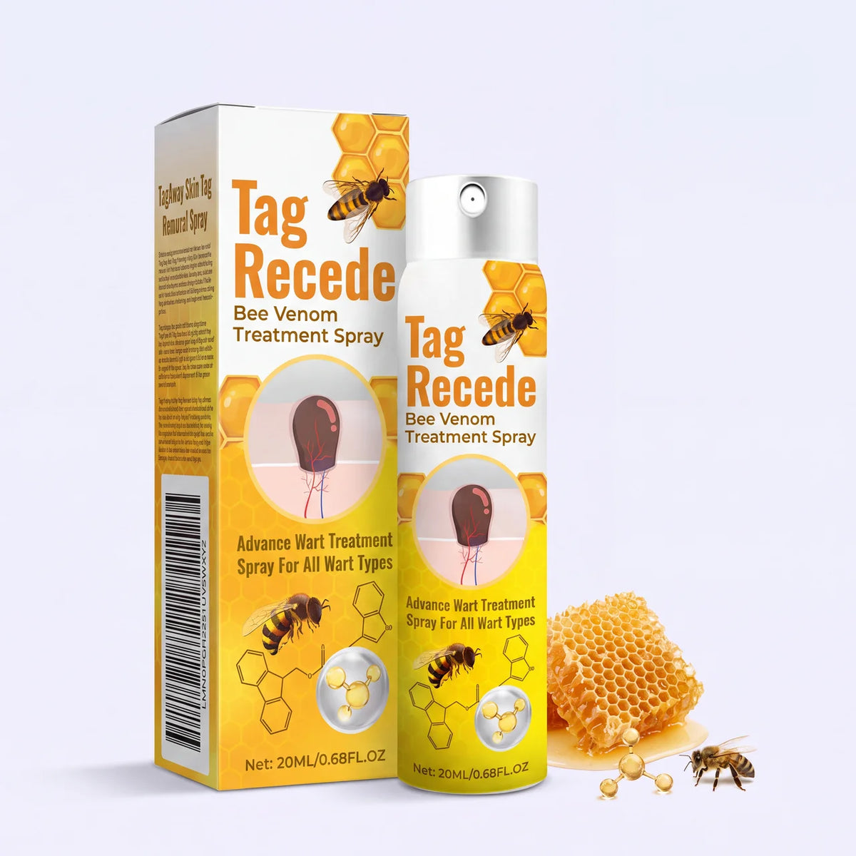Tag Recede Spray. Elimina Verrugas Sin Dolor ni Cirugía