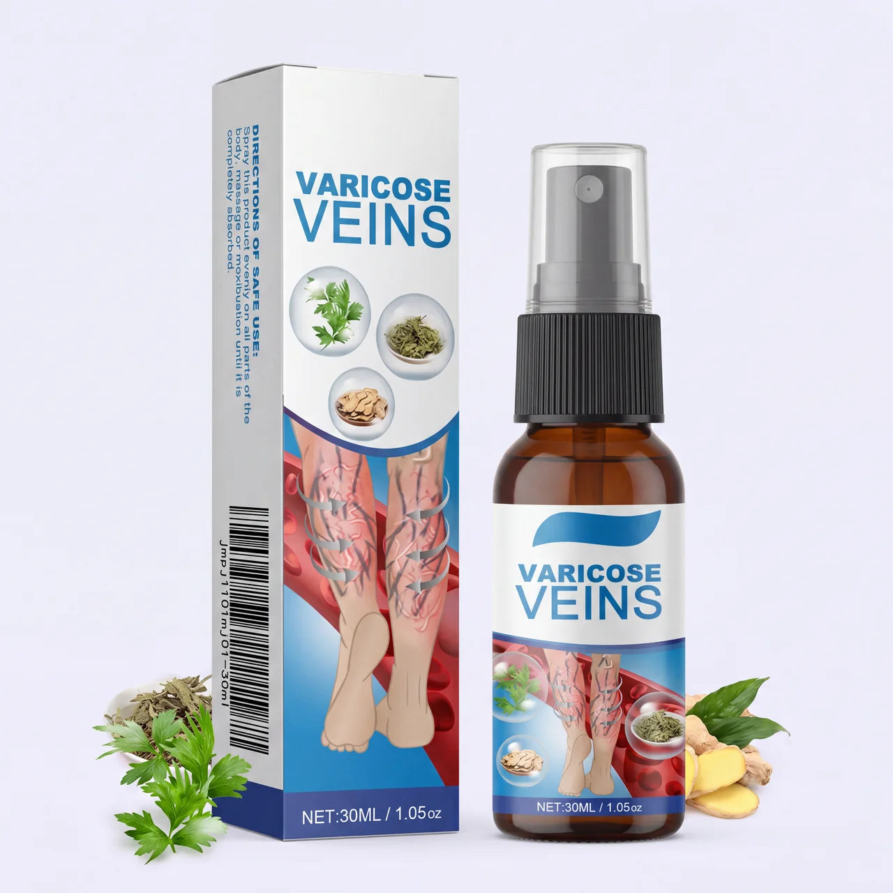Te Hidrata y Cuida las Piernas Cansadas - Varicose Veins Spray
