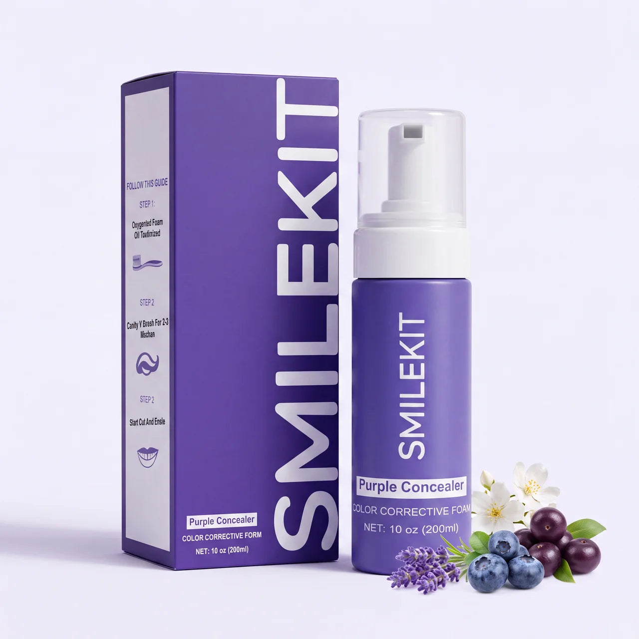 Te Blanquea los Dientes Sin Sensibilidad - SmileKit Espuma Morada