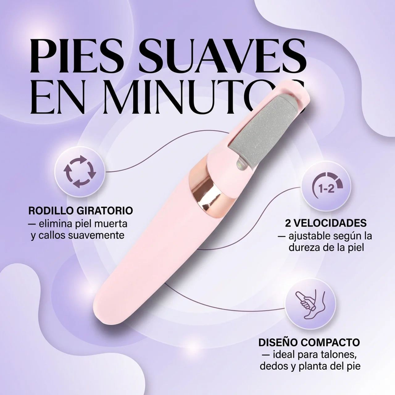 Te Deja los Pies Suaves en Minutos - Lima Eléctrica Quita Callos