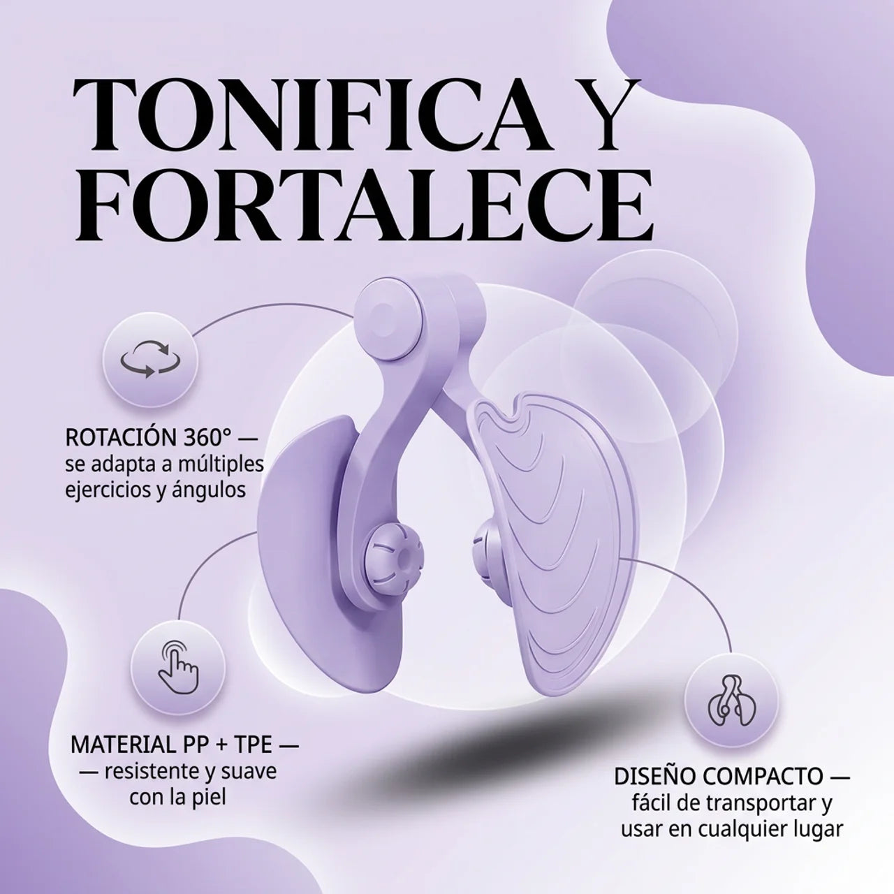 Te Tonifica Glúteos y Fortalece el Suelo Pélvico - Entrenador Pélvico 360°