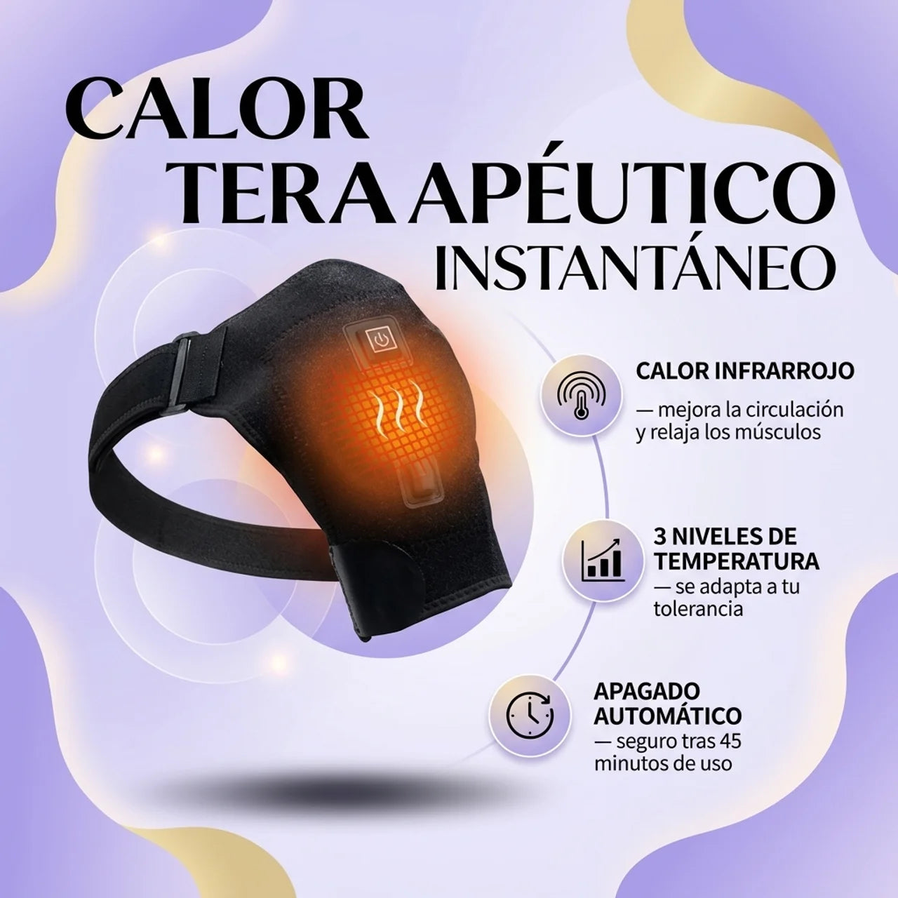 Te Alivia el Dolor de Hombro con Calor Terapéutico - Hombrera Térmica 3 Niveles