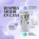 Te Facilita el Tratamiento Respiratorio en Casa - Nebulizador Portátil Mesh