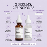 Kit 2 Sérums The Ordinary: qué hace el Retinol 0.5% y qué hace la Niacinamida 10% + Zinc 1%