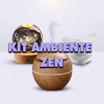 Kit Ambiente Zen: Humidificador Difusor + Lámpara Sistema Solar 3D + Aspiradora UV-C HEPA