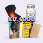 Kit Codo: Codera Copper + Venda Térmica + Parche Paingone + Turmeric Curcumin