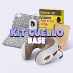 Kit Cuello Base: Masajeador Cervical + Manta Térmica + Parche Paingone Easy