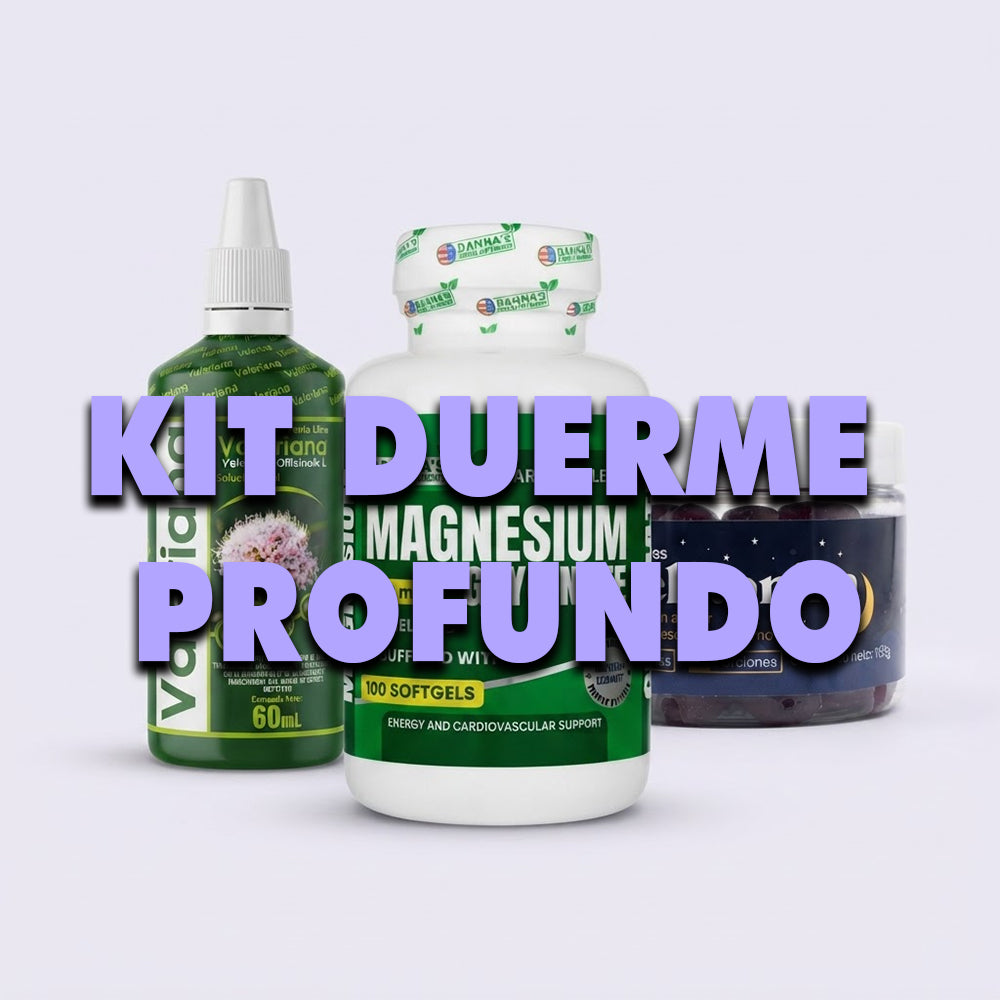 Kit Duerme Profundo: Magnesio Glycinate + Valeriana + Melatonina