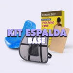 Kit Espalda Base: Espaldar Lumbar + Cojín de Gel + Parche Paingone