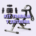 Kit Trabaja y Entrena: Pedalera Portátil + EMS Pasivo + Ejercitador de Mano
