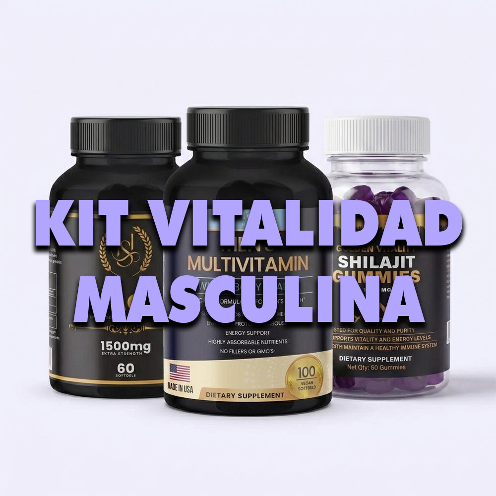 Kit Vitalidad Masculina: Multivitamínico Men's + Maca Negra + Shilajit