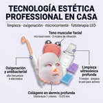 Kit Antiedad Dispositivos: Máscara LED + Alta Frecuencia + Espátula Ultrasónica + Microcorriente